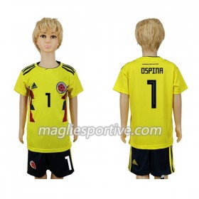 Completo Calcio Colombia Ospina 1 Bambino Divisa Prima Mondiali 2018